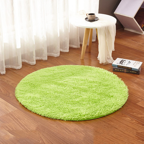 Alfombra Ultra Suave Forma Redonda Para Dormitorio Sala Yoga