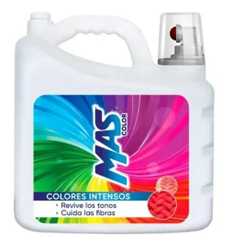 Detergente Liquido Mas Color 10 Litros Colores Intensos 
