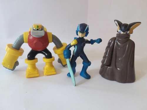 Set Juguetes Megaman- Mcdonald's 2006- 3 Pzs- 11 Cm