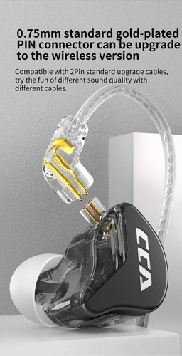Audifonos Cca Cra, Monitor 1dd Hi-fi, Con Microfono