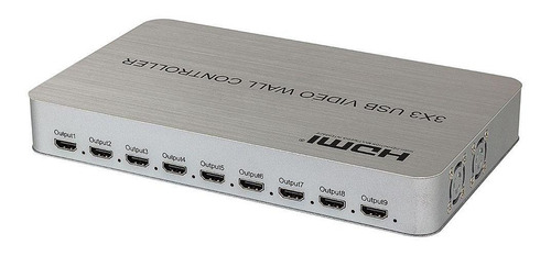 Video Wall Controller 3x3 4k Software Incluso