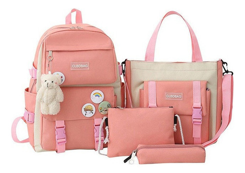  Bolso Lona Adolescentes Conjunto Bolso Escolar Bolsa De Oso