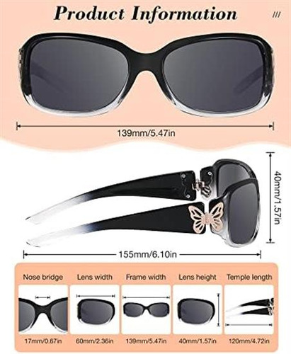 Lvioe Gafas De Sol Polarizadas Para Mujer, Decoración De Mar