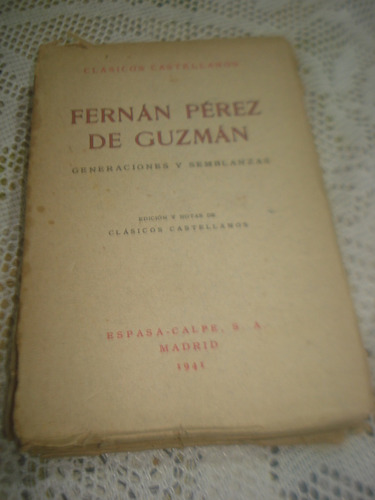 Generaciones Y Semblanzas 1941 Guzman Espasa Calpe