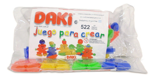 Daki 522 Bloques Con Ositos 62 Piezas Para Armar Didactico