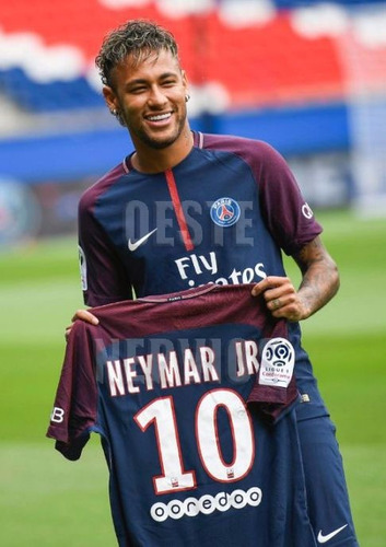 Estampado  Psg  Neymar Jr + Publicidad -paris Saint Germain 