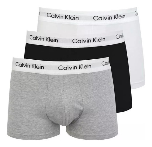 Set 3 Boxers Y Trusa Calvin Klein Original En Caja De Lujo