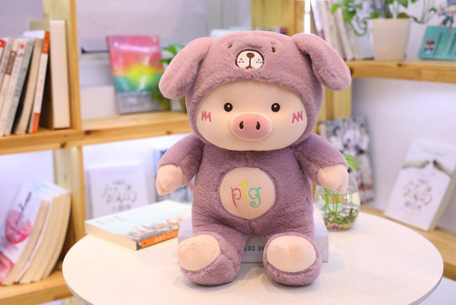 Almohada Infantil Cerdito Muñeco De Peluche 60cm