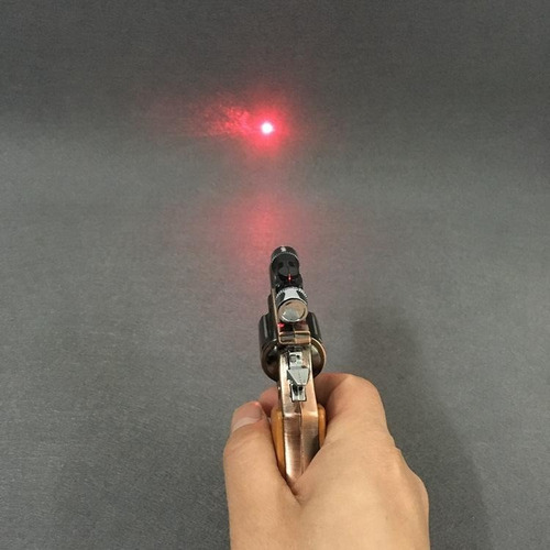 Mini Encendedor Soplete Revolver Magnum + Laser Am48