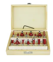 Comprar Juego De 15 Brocas Fresas Madera Router 1\u002F4  Corte Desbaste