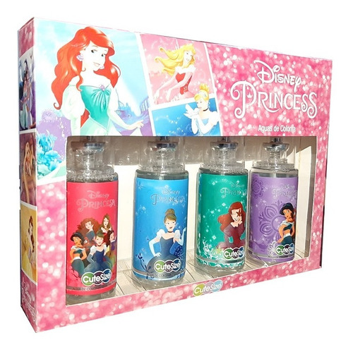 Set De Perfume Princesas Disney 4pz Para Niña Gbc
