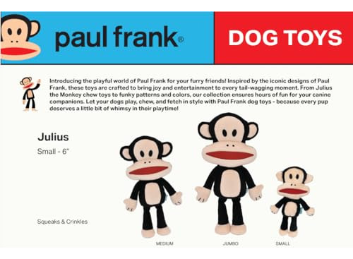 Juguete Para Perro Multipet Paul Frank 15 Cm Multicolor