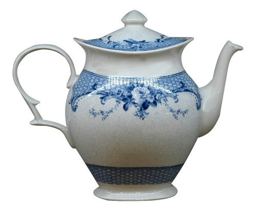 Tetera De Porcelana 1280ml Diseño Ingles Blue Dream