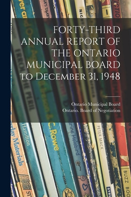 Libro Forty-third Annual Report Of The Ontario Municipal ...