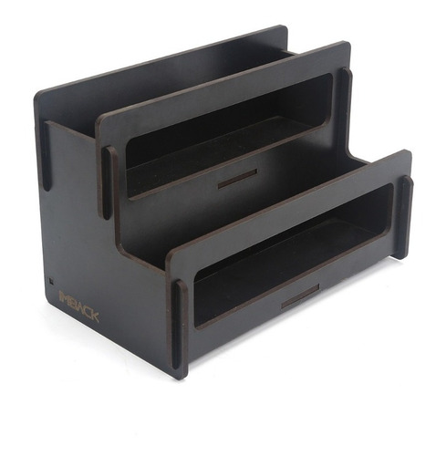 Imagen 4 de 4 de Especiero Condimentero Madera Estante Frasco Tapa Doble X8