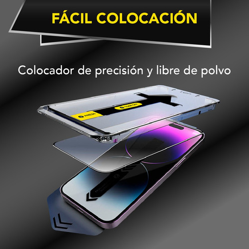 Vidrio Templado Iphone 16 Plus Con Colocador Kevlar Pro