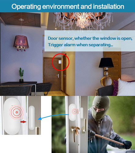 Wireless Magnetic Sensor Pgst 68r Door And Window Alarm