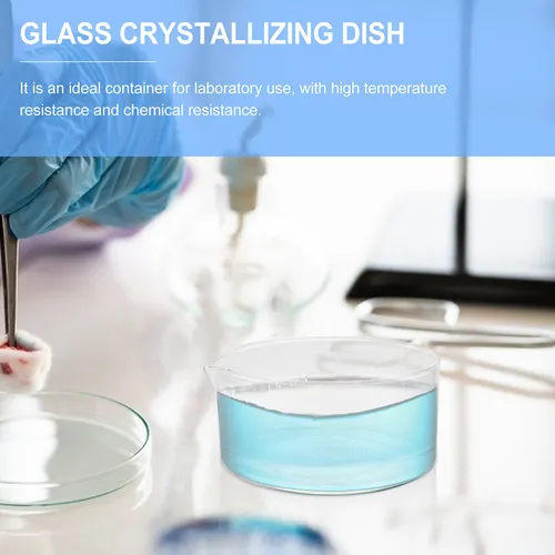 Recipiente De Vidrio De Fondo Plano De Laboratorio Cristaliz