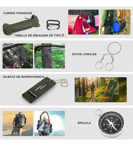 Dqs Kit De Supervivencia, Aire Libre Y Protección Personal
