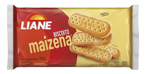 Biscoito Maizena Sem Lactose Zero Gorduras Trans Liane 330g