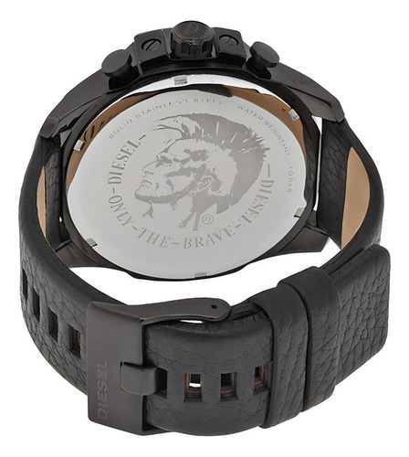 Relógio Diesel Mega Chief modelo Dz4291 Cor da pulseira: preto, cor da moldura, cor de fundo preta
