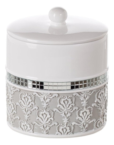 Creative Scents Tarro Algodón Decorativo Espejo Damasco