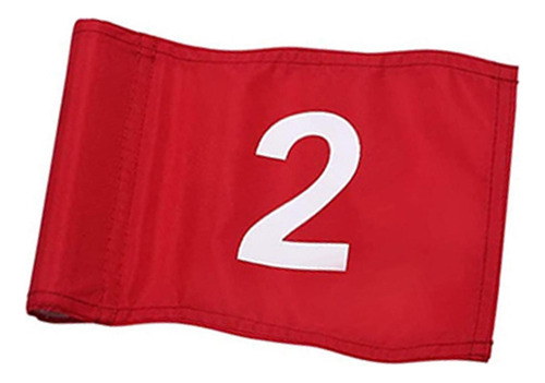 2 Banderas De Golf Con Bandera De Pin Insertada En Tubo, 2