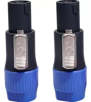 Comprar Kit 5 Conectores 4 Vias Speakon Plug Macho Trava Caixa Som