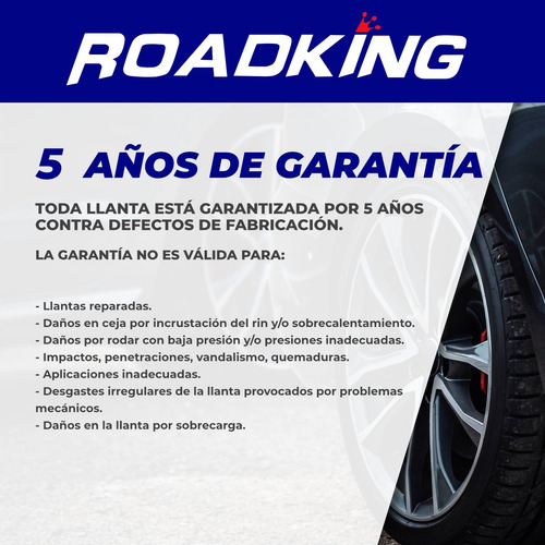 Llanta 205/50r17 93w Roadking Argos Uhp Msi