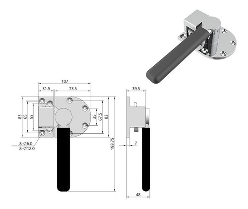 Maquinaria De Construcción Manija De Puerta Del Bien