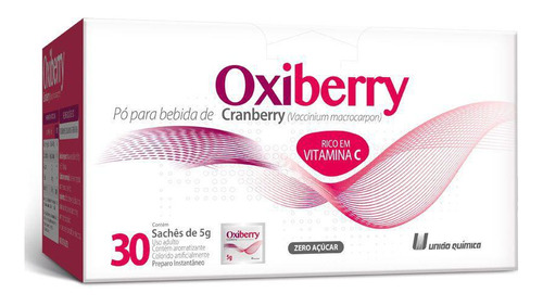 Oxiberry 30sachês De 5gramas Cada - Pó Bebidas De Cranberry