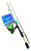 Comprar Kit Vara De Molinete Pra Pesca 1.20mt + Molinete Amazon 200