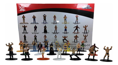 Figuras Metalicas De Los Luchadores De La W 4.5 Cm Altura