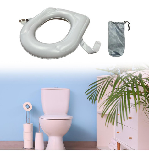 Cojín De Soporte De Inodoro Inflable, Cómoda Inflación De