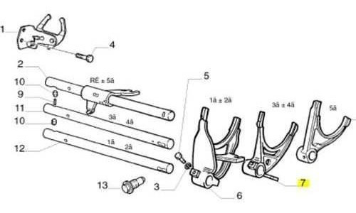 Garfo 3ª 4ª Marcha Original Strada 2013 2014 2015 Mopar