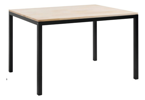 Mesa De Jantar 120x90cm Tampo Madeira Maciça Denver Daf