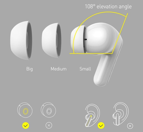 Imagem 5 de 6 de Fone Bluetooth Cancelamento De Ruído Ativo Baseus Simu S1