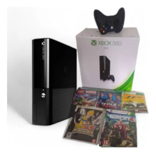 Console Xbox 360 Super Slim 4GB RGH 500GB + Jogos Digitais