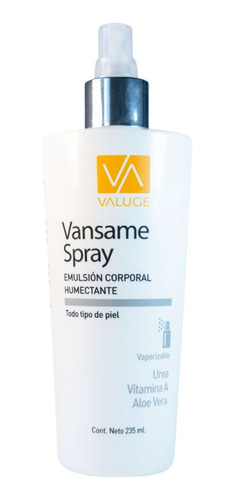 Vansame Spray Emulsión Humectante X235ml