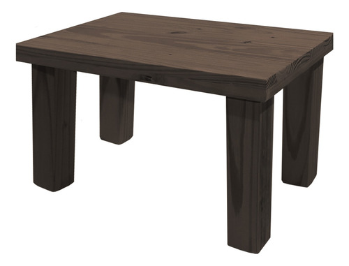 Mesa Ratona Rectangular 60x40 De Alto Pino Macizo Oferta