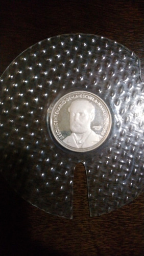 Moneda De Plata Escuela Naval 1968