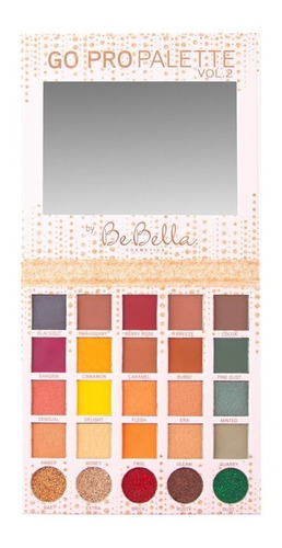 Bebella Go Pro Pallete Vol2 Paleta Sombras 20 Colores 5 Gl