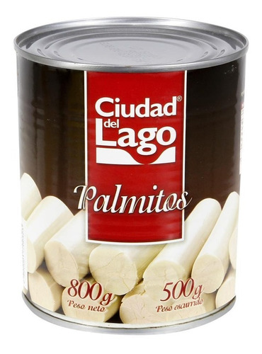 Palmitos Enteros Ciudad Del Lago 800 Gr  Unidad