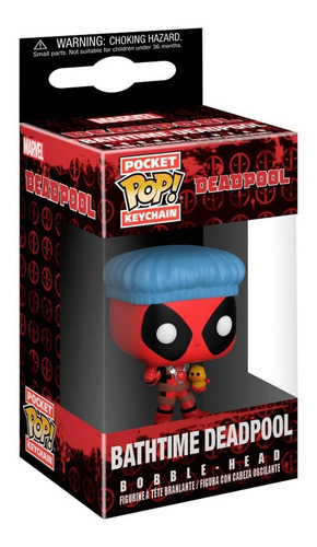 Chaveiro Funko Pop Pocket Bathtime Deadpool Marvel Original