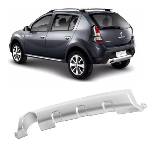 Moldura Spoiler Paragolpe Trasero Sandero Stepway 2011/2013