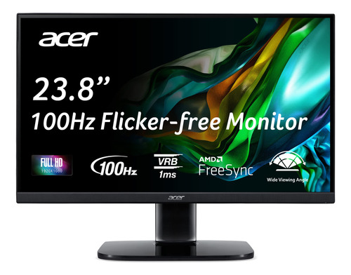 Acer Kc242y Hbi 23.8 Pulgadas Full Hd 1920 X 1080 Monitor De