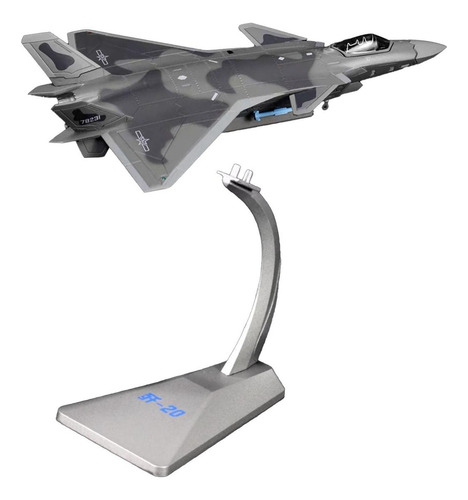 Avión De Juguete De Simulación De Aleación J20 A Escala