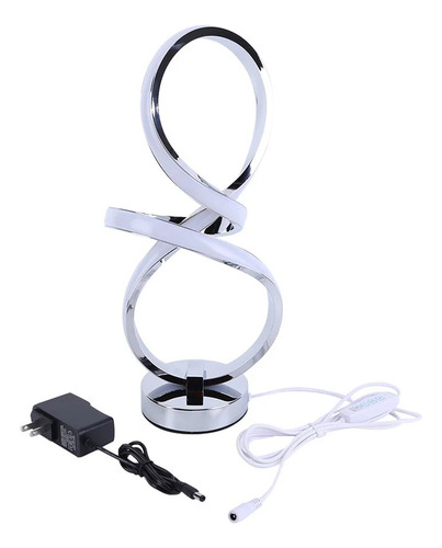 Lámparas Led De Mesa De Noche En Forma De Espiral De Metal P
