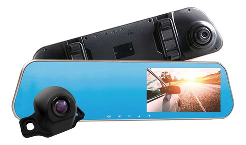 Retrovisor Dvr Camara De Reversa Vision Nocturna Touchscreen