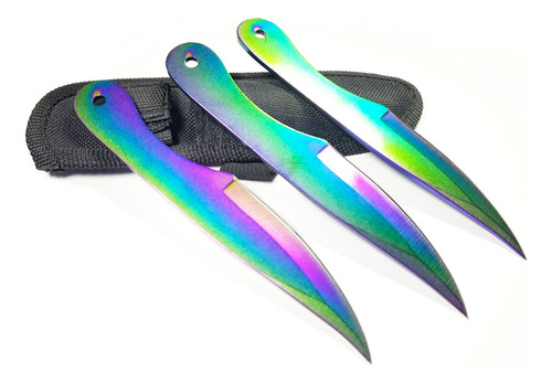Cuchillo Combo 3 Kunai Tornasol Cuchillo Lanzar Tatami Ag78